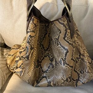 🐍 Y2& BE & D Real Snakeskin Hobo Bag ✨